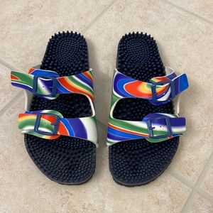 New Rainbow Birkenstocks Size 40